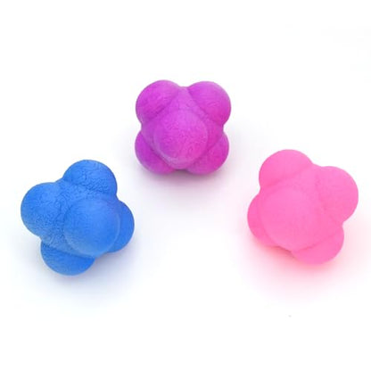 2-Pack Hexagonal Agility Training Balls for improving Hand-Eye Reaction and Agility Coordination Reflex Training Exercises.