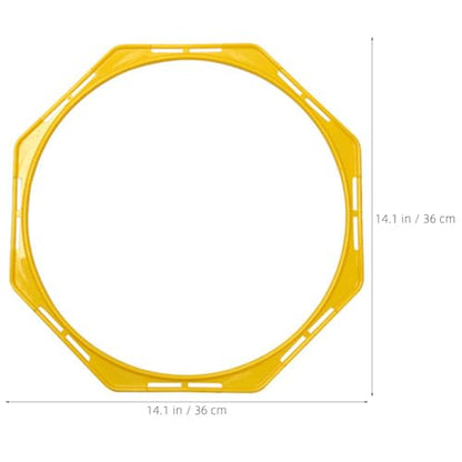 8PCS Exercise Speed Circle Hoops -15.8in Agility Training Equipment - Jumping Toss Rings for Youth Athletics Carnival Elementary Outdoor Field Day Sports 40cm