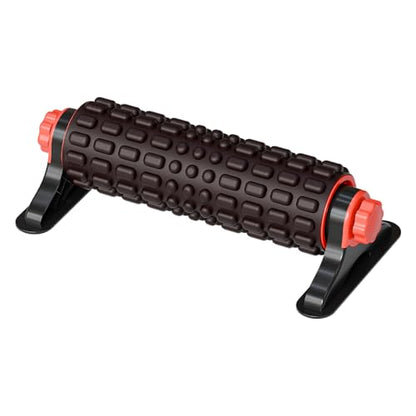 XL IT Band Firm Foam Roller with Resistance Holder - 17 inches - Exercise Roller for IT Band Issues, Deep Tissue Muscle Massage, Muscle and Back Roller for Fitness, Gym Equipment (Black) - color: Black