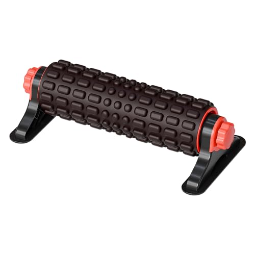 XL IT Band Firm Foam Roller with Resistance Holder - 17 inches - Exercise Roller for IT Band Issues, Deep Tissue Muscle Massage, Muscle and Back Roller for Fitness, Gym Equipment (Black) - color: Black