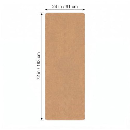 Cork Yoga Mat extra thick 6mm TPE Yoga Mat 72x24 Inch High Density Non-Slip Workout Mat Super Grip Quick-Dry for Hot Yoga, Home Gym