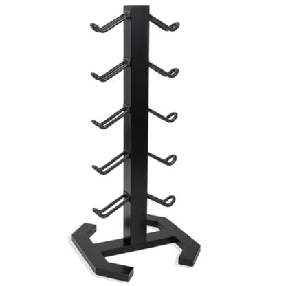 TRX YBell Neo Series 3-in-1 Kettlebell, Dumbbell and Push Up Bar Workout Equipment | Commercial Grade Neoprene Coated Surface | Perfect for Strength Training & Conditioning Workouts | Bundle - size: 180lbs 10-Pack with Rack