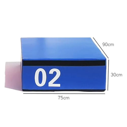 Jumping Training Box,Foam Plyometric Box, Used for Jump Training and Adjustment, Stackable Plywood Box, Plywood Box, Soft Box for Jump Training and Fitness Training - size: 90*75*30cm
