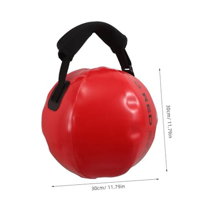 TOYANDONA Water Weight Bag Workout Sandbag with Handle 30x30cm Red – Portable Fitness Training Sandbag for Strength and Core Exercise at Home