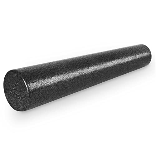 ProsourceFit High Density Foam Rollers 36 - inches long, Firm Full Body Athletic Massage Tool for Back Stretching, Yoga, Pilates, Post Workout Muscle Recuperation, Black - color: Black, size: 36"H x 6"D