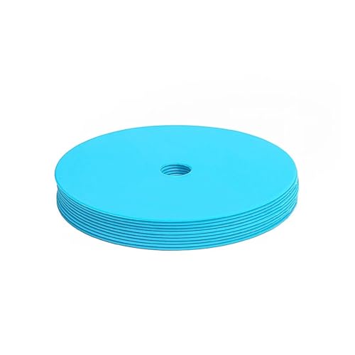 20 pcs Football Basketball Training with Holes Sports Speed Agility Markers for Soccer - color: Blue