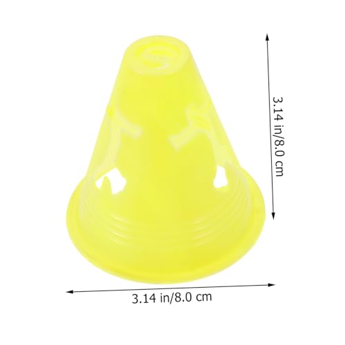 12pcs Small Roller Skate Practice Cones for Skating Training High Fluorescent Durable Agility Markers with Flat Bottom and Stable for Outdoor Sports Drills