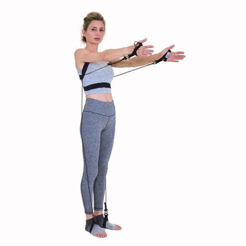 TYE4X™, Pilates Wearable Resistance_Assistance Total Body Exercise, Core Strengthening, Portable Home Gym, Pilates, Yoga, Barre, Posture, Stretching - size: Medium