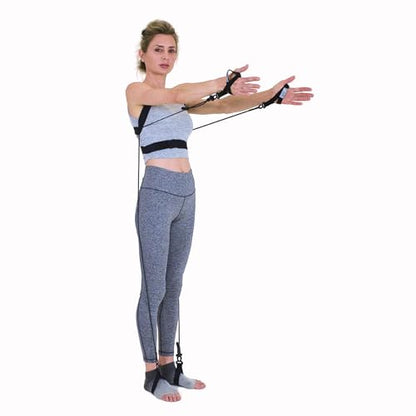 TYE4X™, Pilates Wearable Resistance_Assistance Total Body Exercise, Core Strengthening, Portable Home Gym, Pilates, Yoga, Barre, Posture, Stretching - size: Small