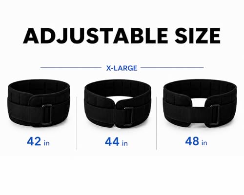 W8FIT Adjustable Weighted Belt for Women & Men, Up to 20 LBS – Rucking Belt for Walking, Hiking & Strength Training - size: 10 LB X-Large (42"–48")