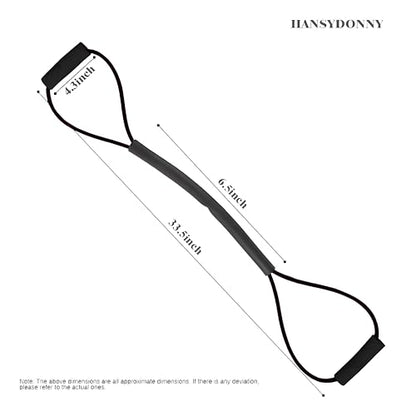 𝐇𝐀𝐍𝐒𝐘𝐃𝐎𝐍𝐍𝐘 Boxing Resistance Bands for Explosive Strength and Speed Training - Enhance Your Boxing Skills Anywhere, Anytime - color: Black (35LB)