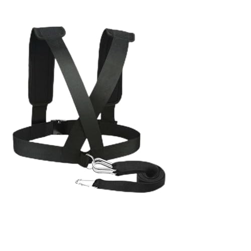 2pcs Weight Bearing Shoulder Straps Resistance Belt for Fitness Training Metal Buckles Lightweight Sled Harness for Running Speed Strength Workout