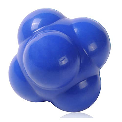 Reaction Ball, Reflex Ball for Hand-Eye Coordination Training Equipment, Field Training Balls and Agility Trainer (Blue)