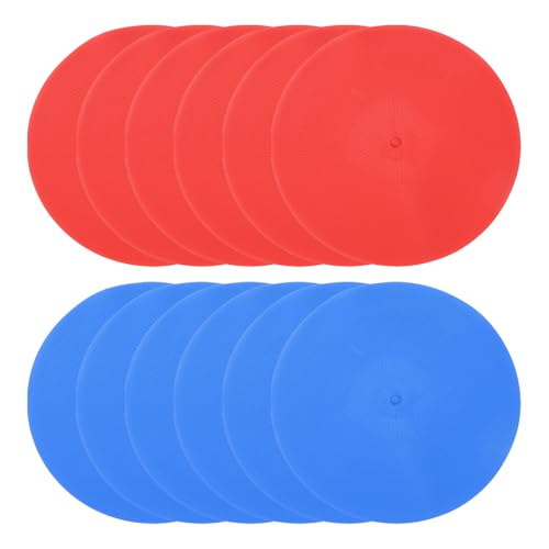 PATIKIL Spot Markers Non-Slip Floor Dots Agility Markers Flat Field Cones Poly Dots
