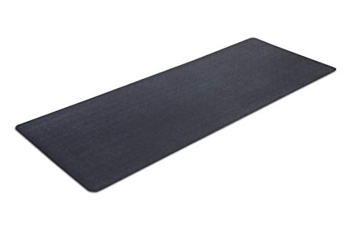 MotionTex Exercise Equipment Mat for Under Treadmill, Stationary Bike, Rowing Machine, Elliptical, Fitness Equipment, Home Gym Floor Protection, 30" x 78", Black