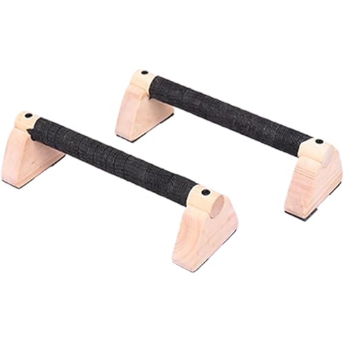 Push up Bars for Men - Push up Handles Parallettes Bars,2X Workout Equipment with Ergonomic Wooden Grips for Calisthenics, Fitness Training - color: 30cm