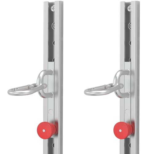 Resistance Bands Wall Anchor Exercise Equipment Platform Base(Length 40"),Adjustable Wall-Mounted Anchor Multi-Purpose Fitness System for Complete Full Body Strength Training (No Bands Included) - color: 2 Pack