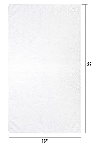 Orighty White Hand Towels Bulk, 96-Pack Microfiber Gym Towels, 16x28 inch - color: White, size: Pack of 96