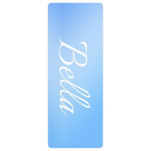 Custom Name Yoga Mat,Personalized Travel Yoga Exercise Mat,Non Slip,Perfect for Kids & Adults,Gradient Color D Series - color: Style 4