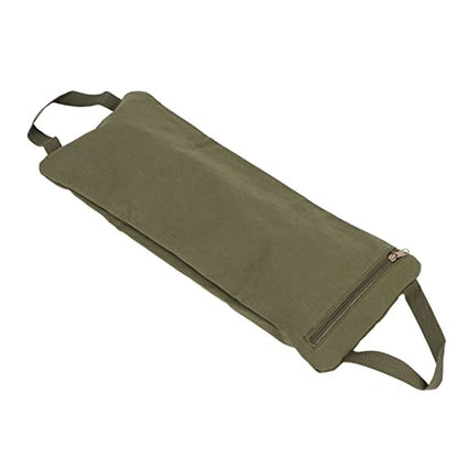 Green Fillable Yoga Sand Bag, Canvas Weighted Sandbag for Yoga and Strength Training, Adjustable Portable Sandbag with Sturdy Handle for Pilates and Home