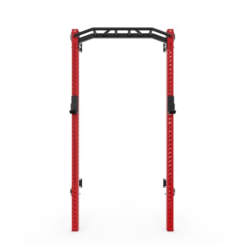 PRx Performance Profile® PRO Squat Rack 3x3 with Kipping or Multi-Grip Pull Up Bar As Seen On Shark Tank Wall Mounted Home Garage Gym Exercise System