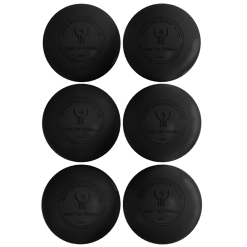 GCA Pro Lacrosse Official Game Ball NFHS College Approved Velocity 6 Pack LAX Field Tournament Rubber Practice (Black, 6 Balls)
