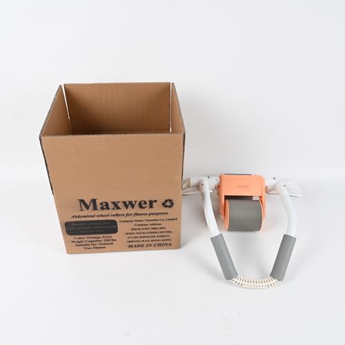 Maxwer Ab Roller Wheel with Elbow Support, Dual Wheel Ab Machine for Training Strengthening, Abs Exercise Roller for Women Men Beginners