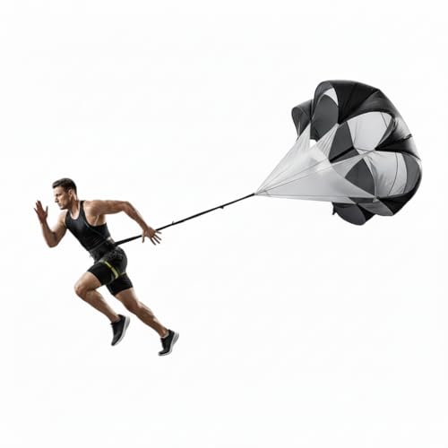 Premium Adjustable and Collapsible Hurdle and Agility Ladder Set for Athletes, Super Portable and Lightweight, with Cones and Parachute