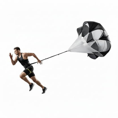 Premium Adjustable and Collapsible Hurdle and Agility Ladder Set for Athletes, Super Portable and Lightweight, with Cones and Parachute