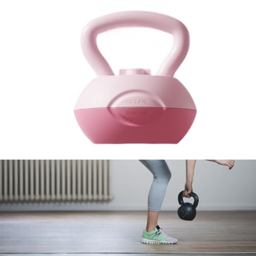 Water Filled Kettlebell,Yoga Fitness Kettlebell,Household,Body Exercise, Women Glute Training Tool Home Fitness Equipment, Pink
