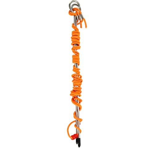 Golf Alignment Stick - Metal Swing Trainer with 5M Adjustable Elastic Tension Cord