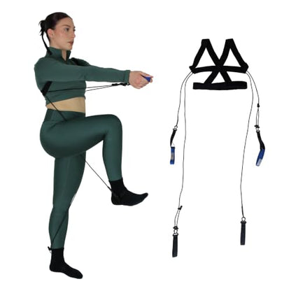 TYE4X™, Pilates Wearable Resistance and Assistance Total Body Exercise, Core Strengthening, Portable Home Gym, Pilates, Yoga, Barre, Posture, Stretching - size: Medium