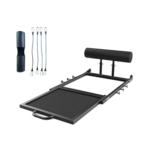 Hip Thrust Machine with Adjustable Resistance – Glute Workout Equipment for Home Gym, Deep Squat & Multipurpose Glute Trainer Bench for Booty & Core Strength Training