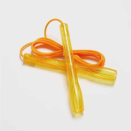 Skipping Jump Rope for Fitness Workout - Light Weight, Adjustable, Tangle Free, Excellent line control for Cardio Boxing, CrossFit, Training Exercise All Ages and Gender ( Special Luxury, KA-220, Made in Korea) - color: Twist Yellow
