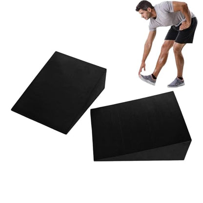 Squat Wedge Blocks, 1 Pair Yoga Foam Wedges for Home Gym, Non-slip Calf Stretcher Slant Board Incline Board for Squats, Calf Stretching, Weightlifting, Exercise, Yoga, Pilates