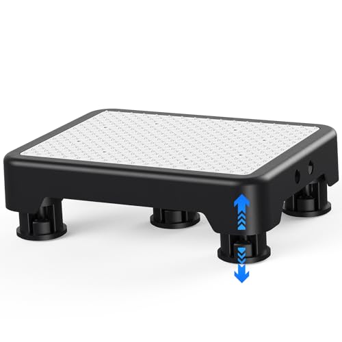SPACELEAD Mobility Step Stool for Adults & Seniors, Indoor/Outdoor Portable Stair Assist, Anti-Slip Platform for Bathroom， Kitchen, Office, and Bedroom, 600lbs Capacity, Black White - color: Black-white