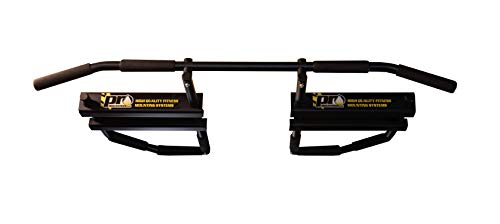 I-beam Pull Up Bar Black w/Long Bent Bar 5-grip by PRO Mountings