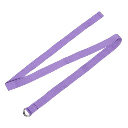 YARNOW Yoga Assisted Stretch Belt Fitness Resistance Belt Foot Stretching Band Comfortable Belt Yoga Support Belt Foot Muscle Relaxation Stretching Strap Lavender Polyester Cotton