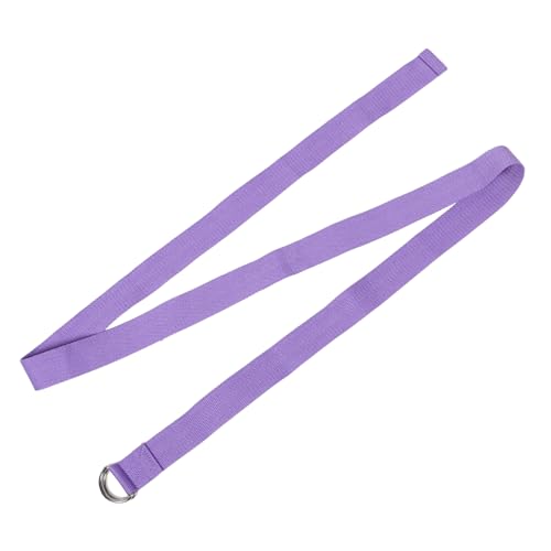 YARNOW Yoga Assisted Stretch Belt Fitness Resistance Belt Foot Stretching Band Comfortable Belt Yoga Support Belt Foot Muscle Relaxation Stretching Strap Lavender Polyester Cotton