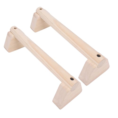 Wooden Parallettes Push Up Bars, Anti Slip Handstand Bars, Handstand Trainer Push Up Handles for Strength Training and Calisthenics, Home Workout Equipment - size: 30cm