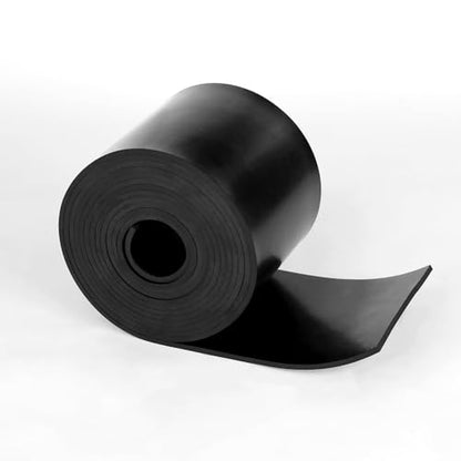 WochiTV Solid Rubber Strips Rolls, 5" Wide x 1/8" Thick x 120" Long Neoprene Rubber Sheets Perfect for DIY Gasket Material, Sealing, Liner, Shield, Padding, Mat - size: 5" W x 120" L, style: 1/8(.125") Thick