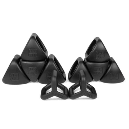 TRX YBell Pro Series 3-in-1 Dumbbell, Kettlebell and Push Up Stand Workout Equipment | Commercial Grade Powder Coated Surface | Perfect for Strength Training & Conditioning Workouts | 2 Pack