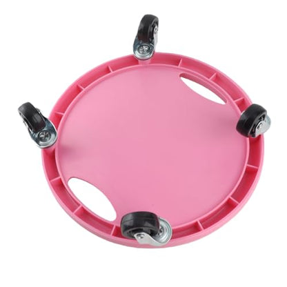 Ab Roller with 4 Wheels Ab Exercise Equipment for Core Workout 360° Silent Abdominal Strength Training for Home Gym Multi Directional Abs Roller Board