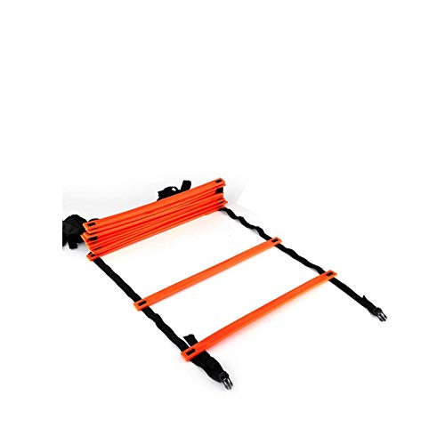Speed Agility Train Kit, 19 pies de plana Speed Agility Training Set, 10pcs Disc Conos Speed Training Ladder, Speed Agility Training Set Agility Ladder(naranja)