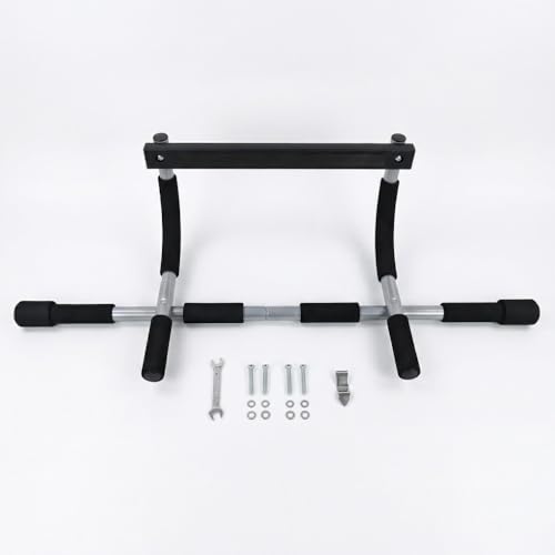 Upgrade Pull Up Bar for Doorway - Max Capacity 330 lbs, Portable Upper Body Workout Bar for Strength Training