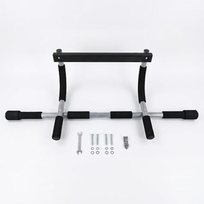 Upgrade Pull Up Bar for Doorway - Max Capacity 330 lbs, Portable Upper Body Workout Bar for Strength Training