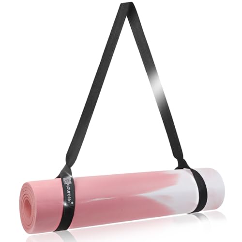 [MAT NOT Included] Yoga Mat Sling, Yoga Mat Straps for Carrying, Easy-Cinch Yoga Mat Holder Strap - color: #2-black