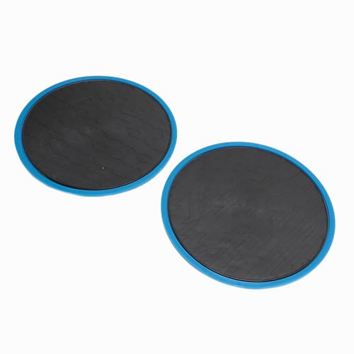 Pilipane Exercise Core Sliders Gliding Discs Dual Sided Compact Portable Full Body Workout Equipment for Home Gym Travel ABS 7inch 2pcs (Blue)