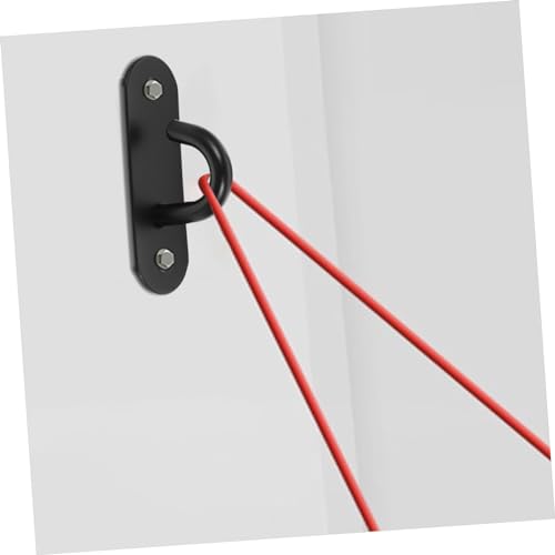 Abaodam 2pcs Stainless Steel Wall Mount Exercise Anchor Resistance Bands Fixing Hanger for Yoga Gym Home Workout