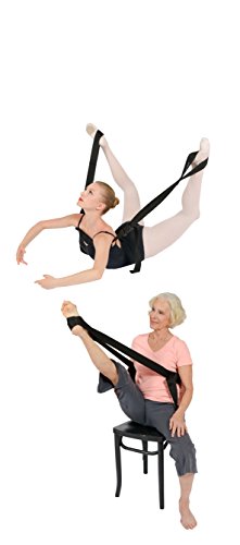 Si-Stretcher Stretching and Flexibility aid for Martial Artists, Dancers, Gymnasts, Cheerleaders, Physical Therapy, Yoga, Pilates & Athletes A Comfortable Stretching Band/Strap